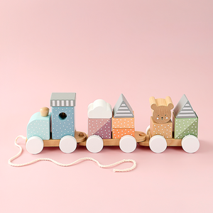 Train with blocks Teddy