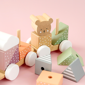 Train with blocks Teddy