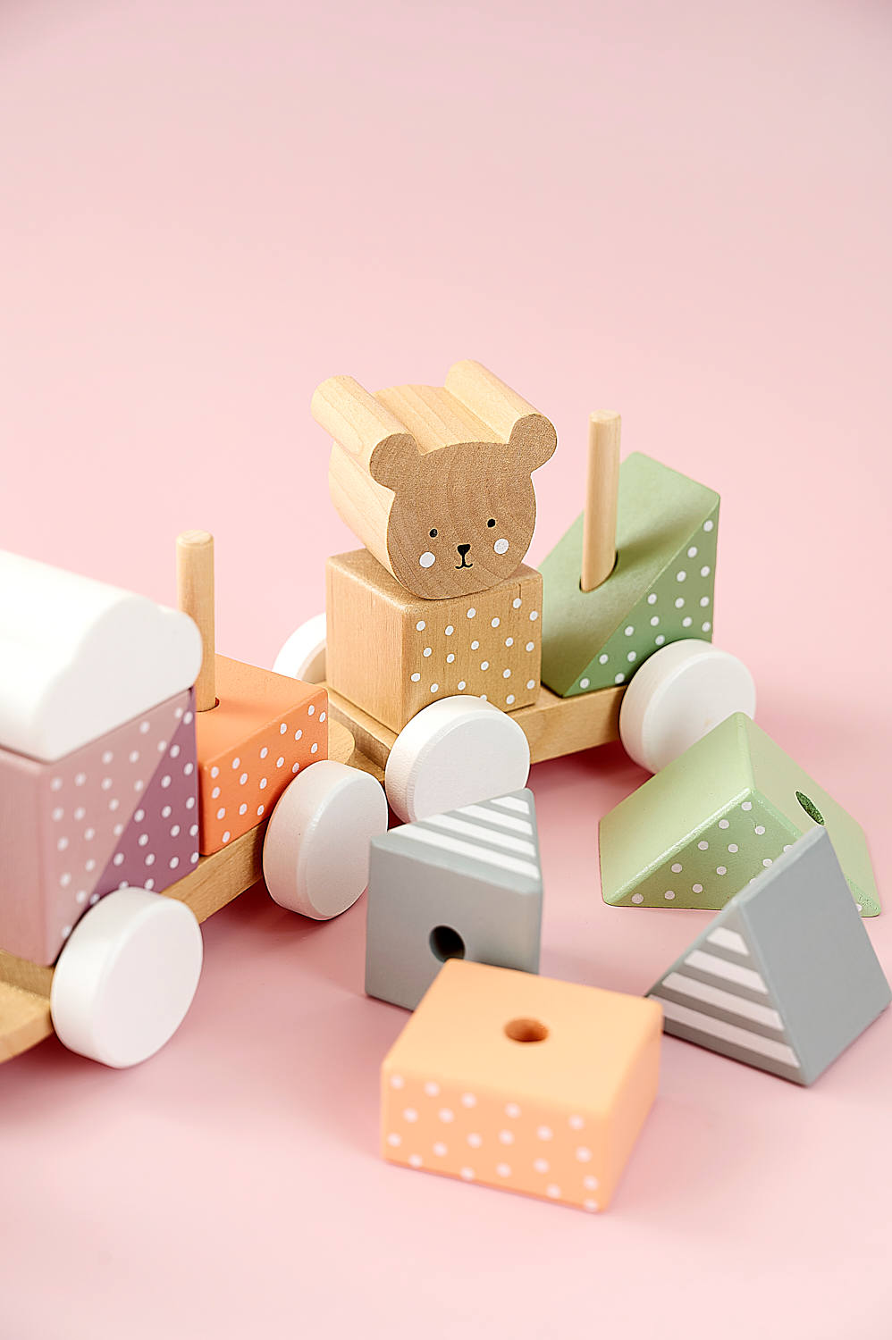 Train with blocks Teddy