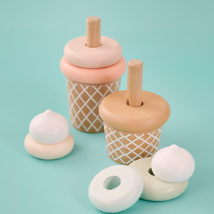 Stacking  toy ice creams