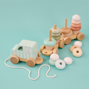 Train with blocks ice cream