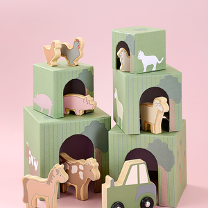 Stacking cubes farm
