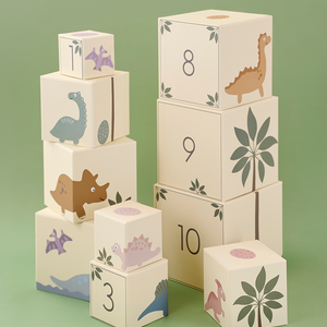 Cubes 1-10 Dino