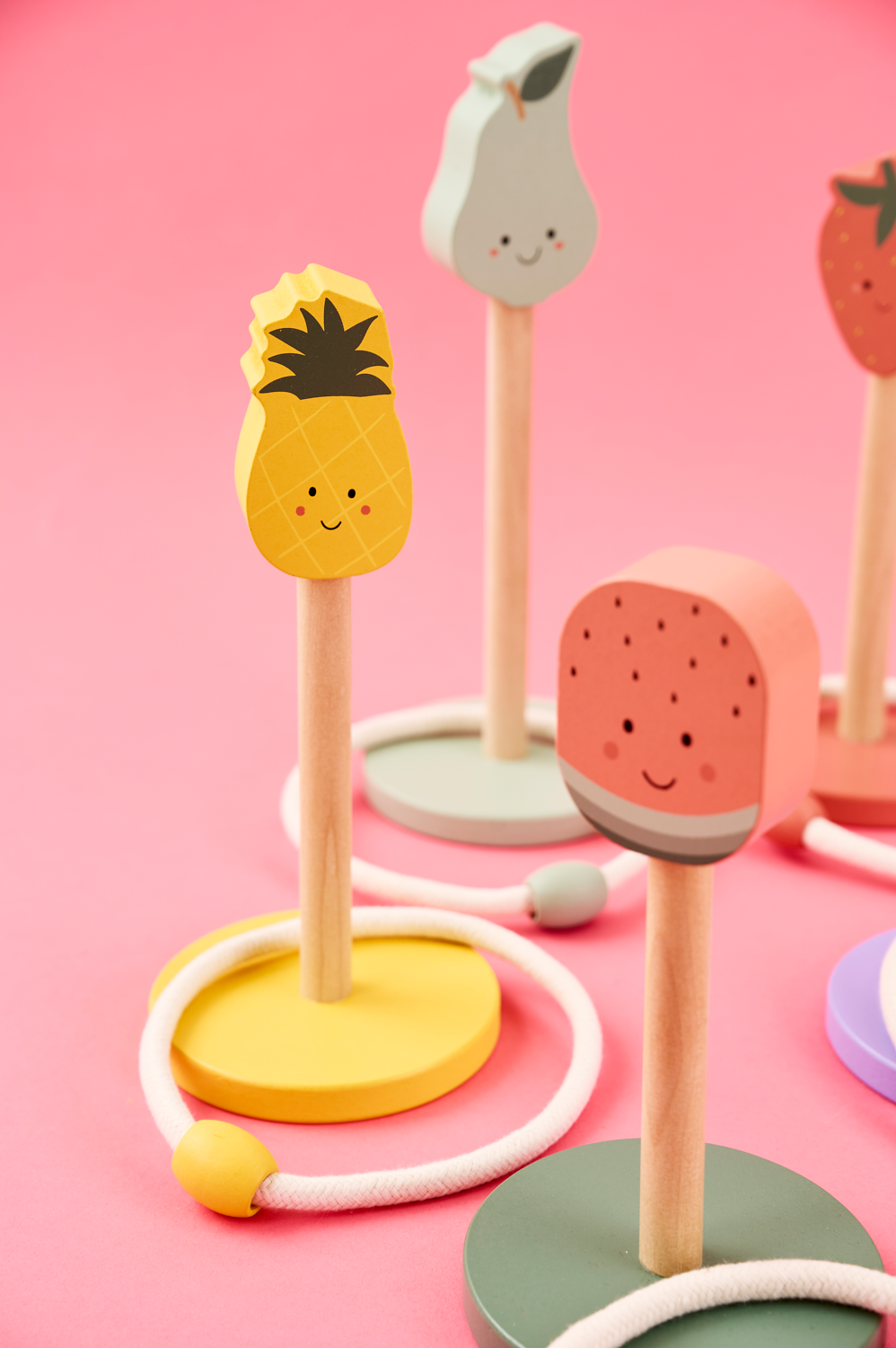Ring toss game fruit