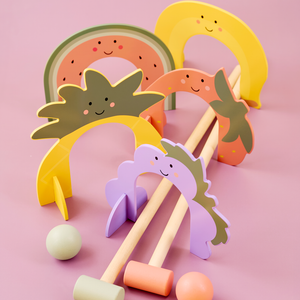 Croquet game fruits