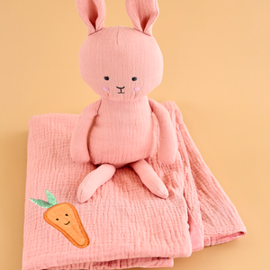 Buddy Bunny & blanket pink