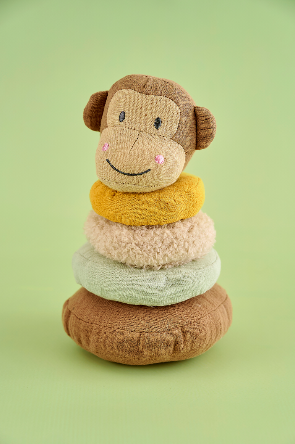 Stacking toy Monkey textile
