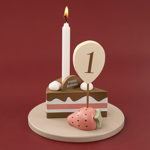 Candlestick birthday cake