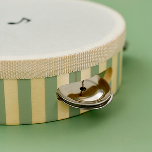 Tambourine drum green stripes