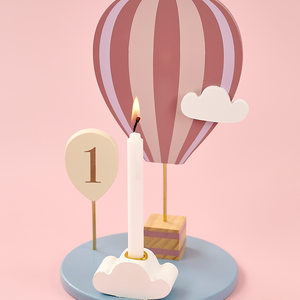 Candlestick air balloon pink