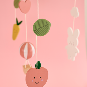 Wooden mobile Bunny