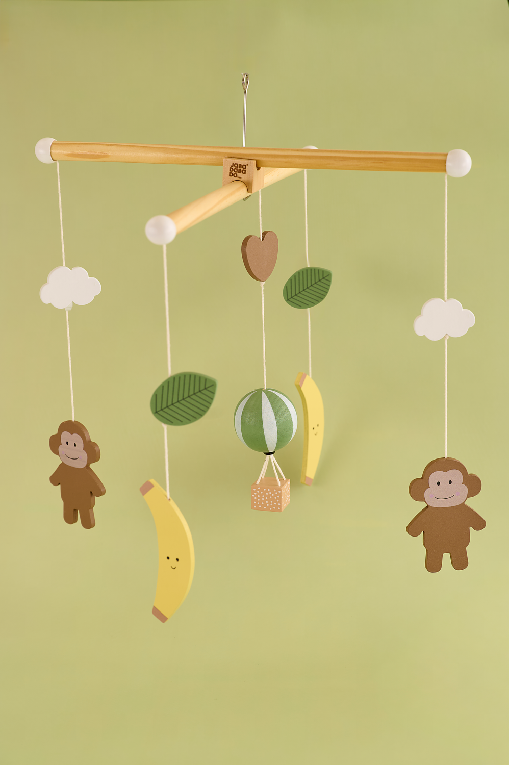 Wooden mobile Monkey