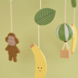 Wooden mobile Monkey
