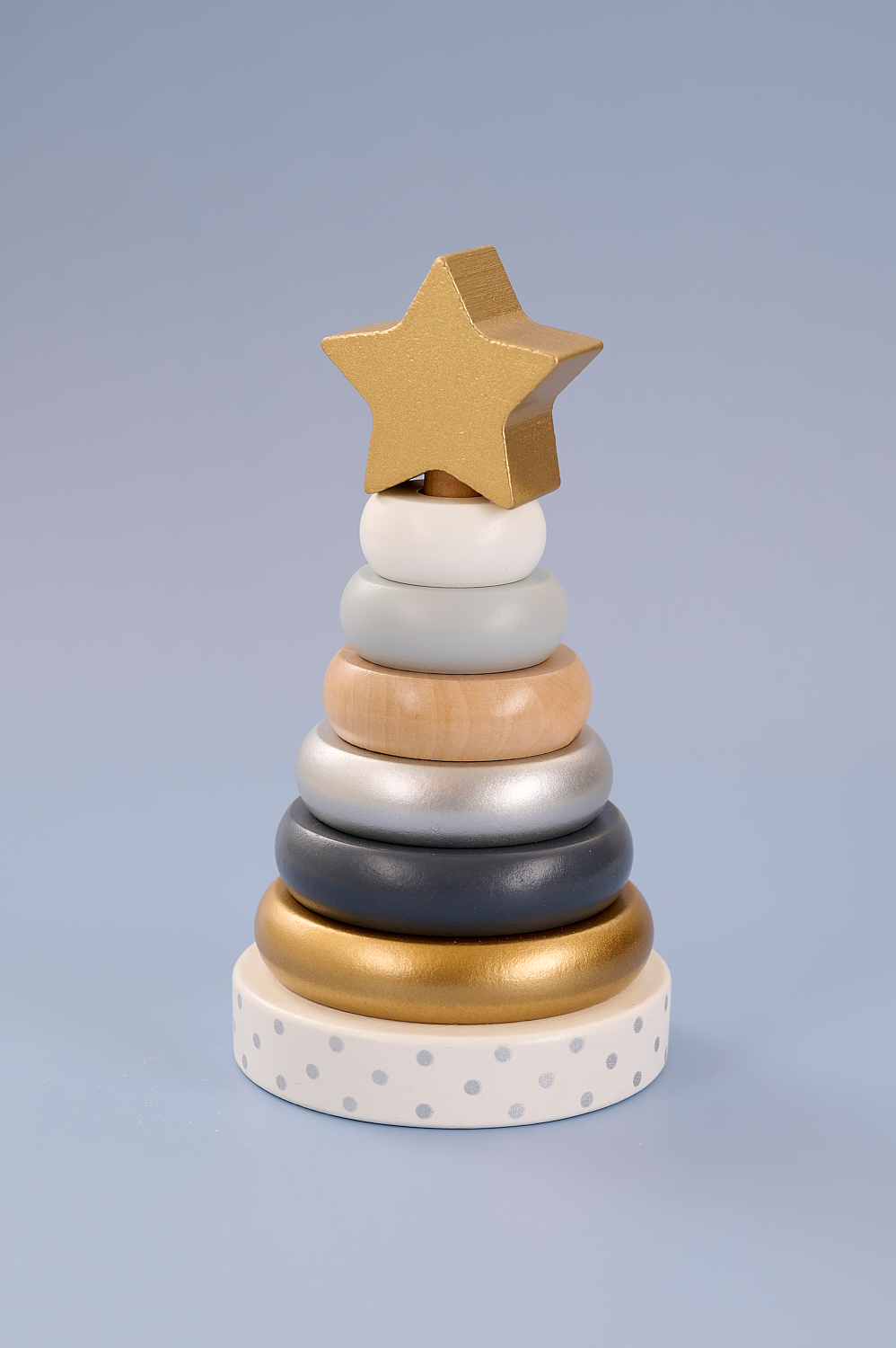 Stacking toy silver