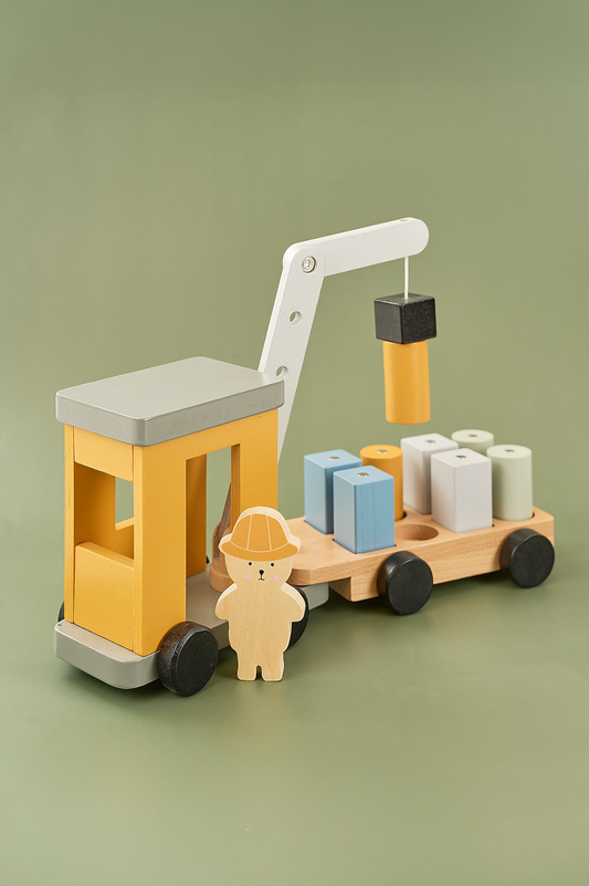 Crane with magnet