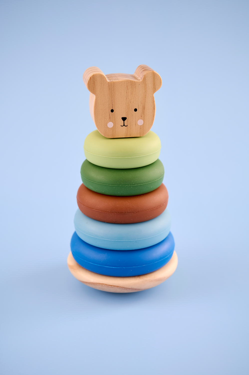 Stacking toy Teddy silicone