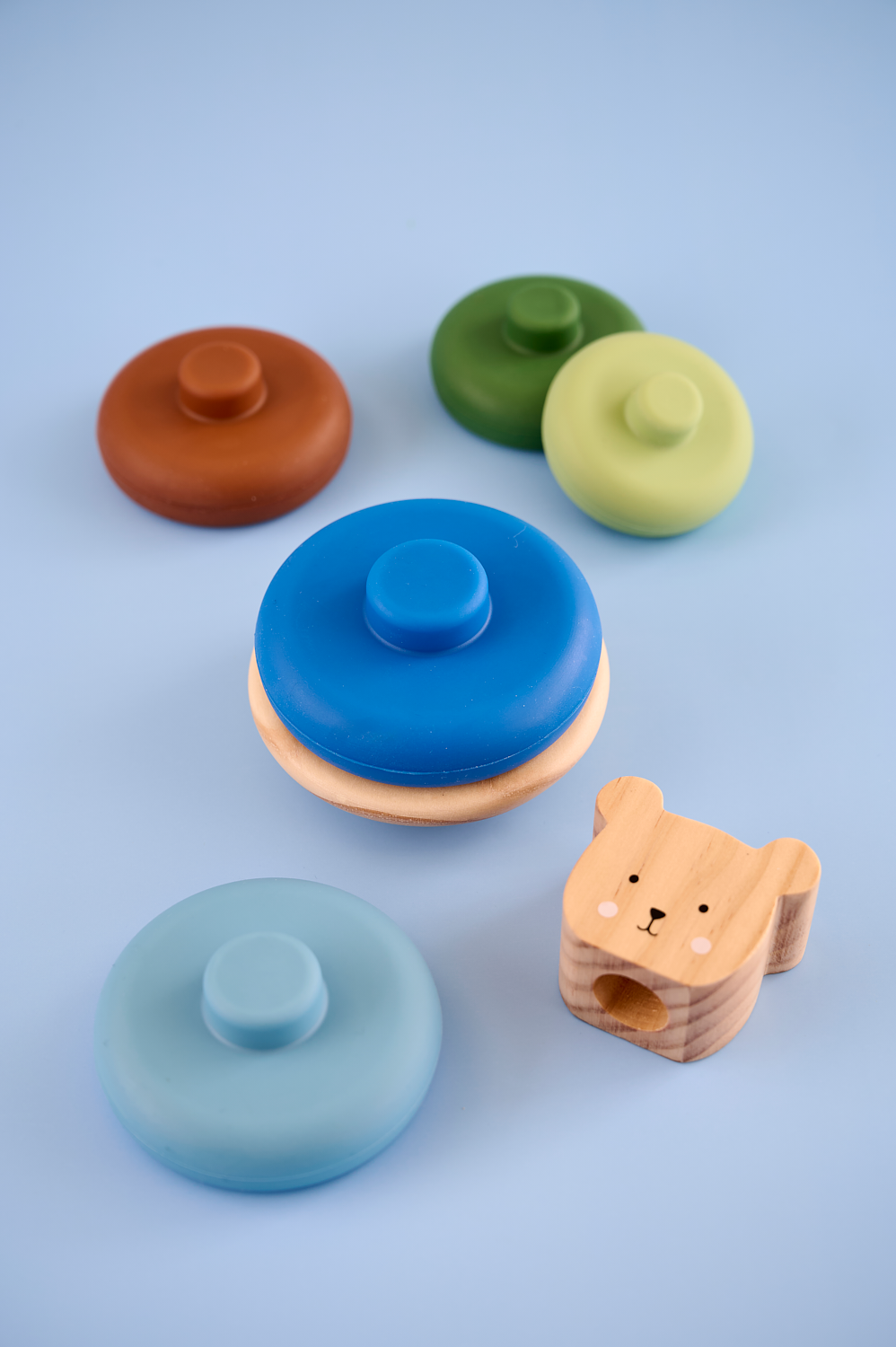 Stacking toy Teddy silicone