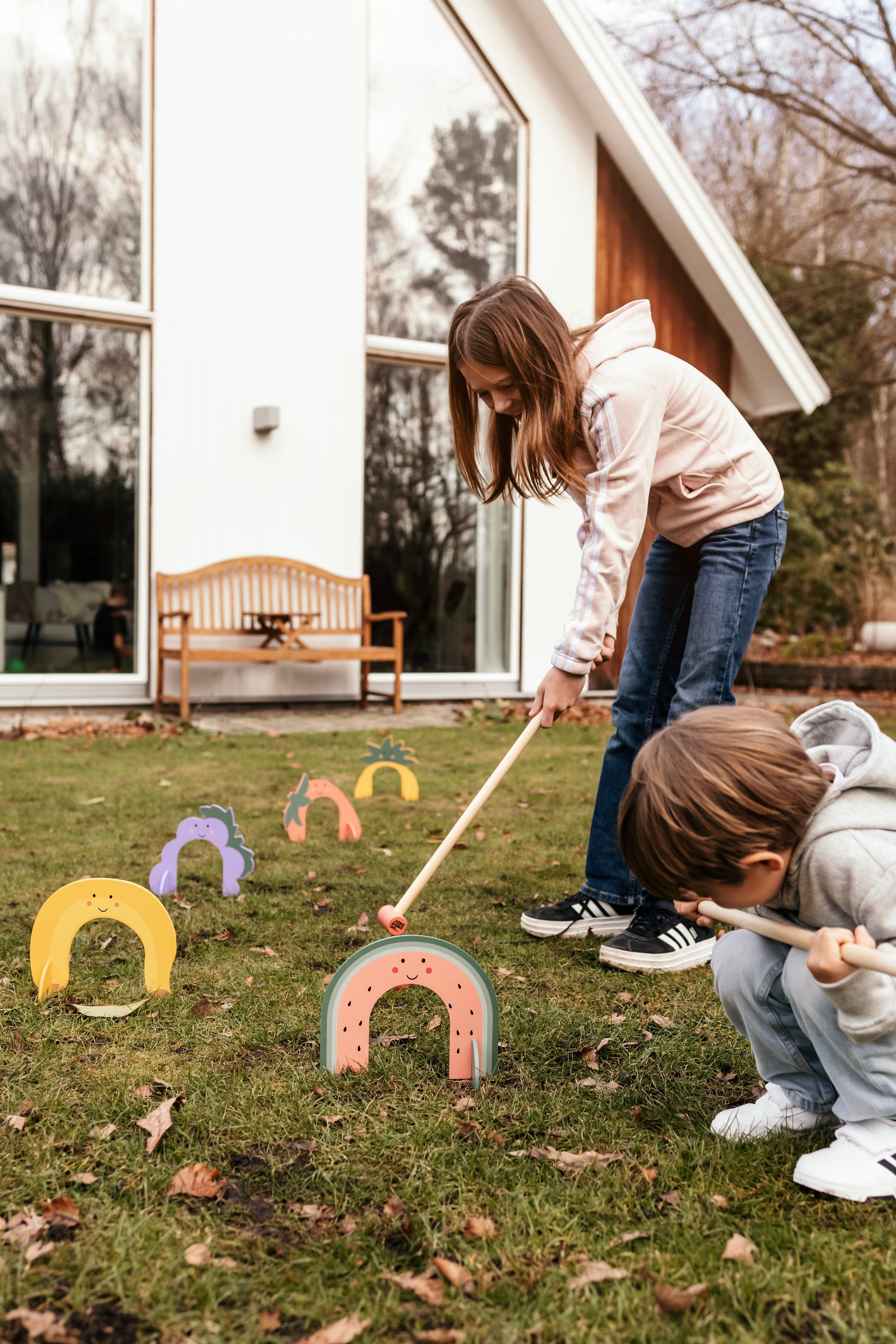 Croquet game fruits